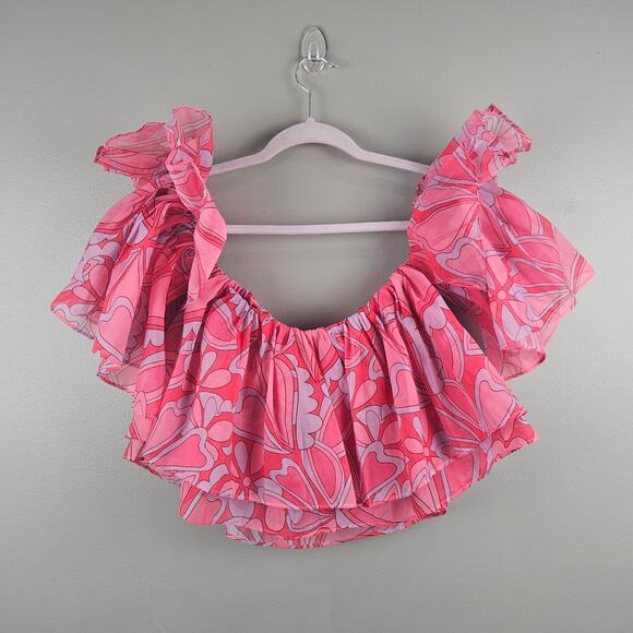 Show Me Your Mumu Rossella Ruffle Top Carnaby Size Small - Picture 2 of 6
